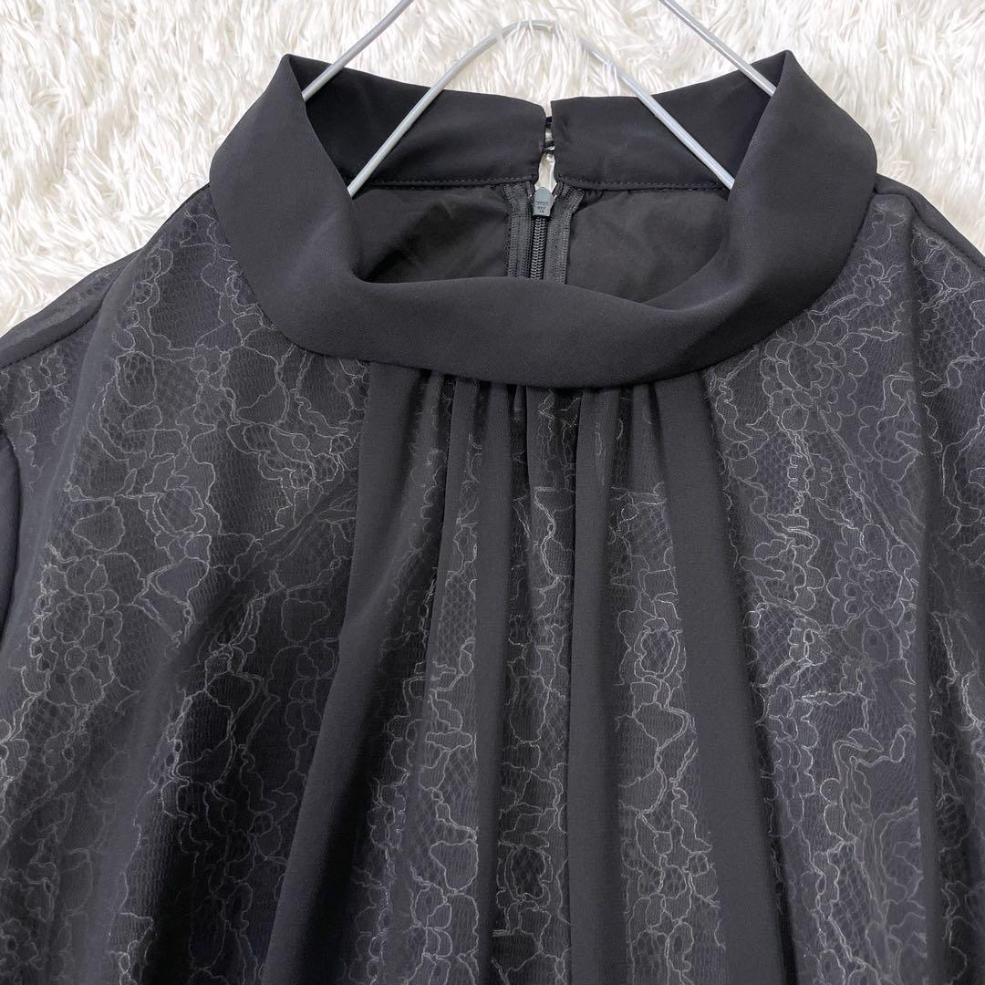 美品✨️ネイナ Neina パーティーワンピース 重ね レース フォーマル 3L