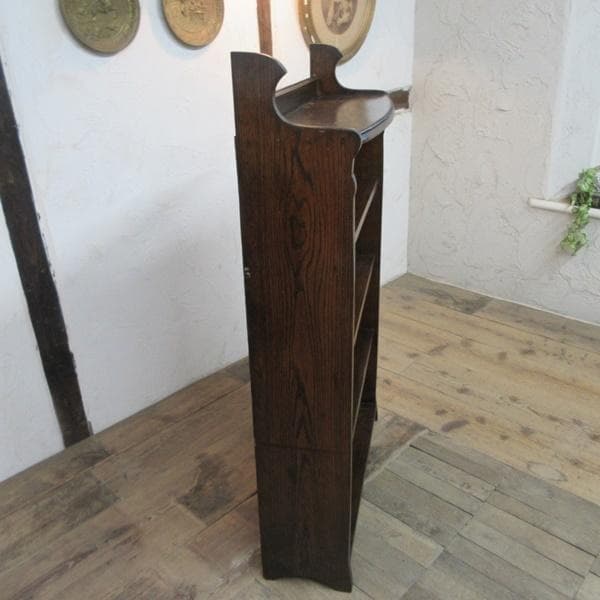 イギリス アンティーク 家具 ブックシェルフ ブックケース 本棚 6810d