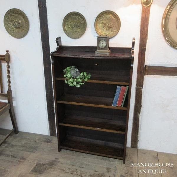 イギリス アンティーク 家具 ブックシェルフ ブックケース 本棚 6810d