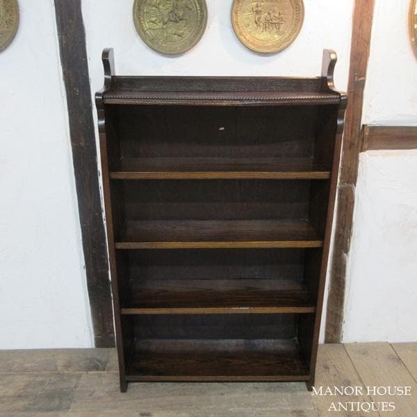 イギリス アンティーク 家具 ブックシェルフ ブックケース 本棚 6810d