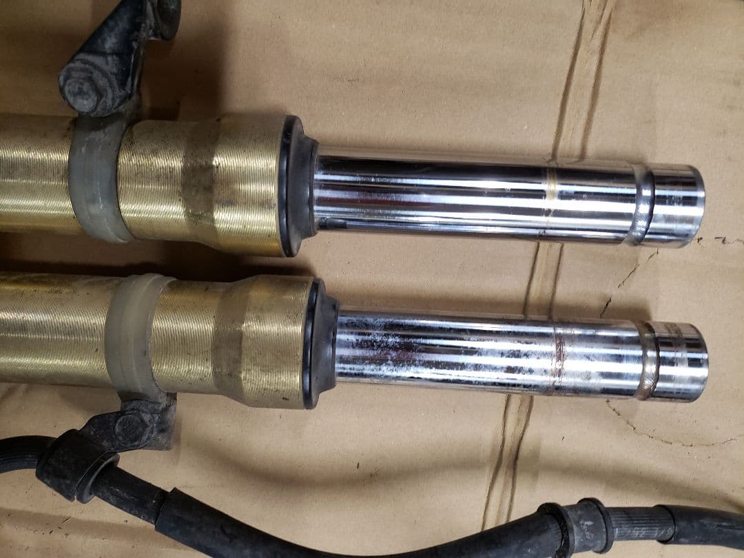 ホンダ ライブディオZX フロントサスペンション ホイールセット　AF35