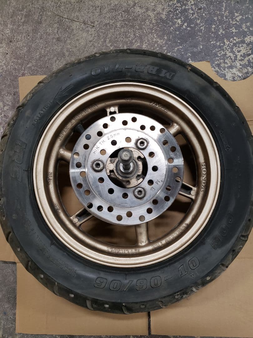 ホンダ ライブディオZX フロントサスペンション ホイールセット　AF35