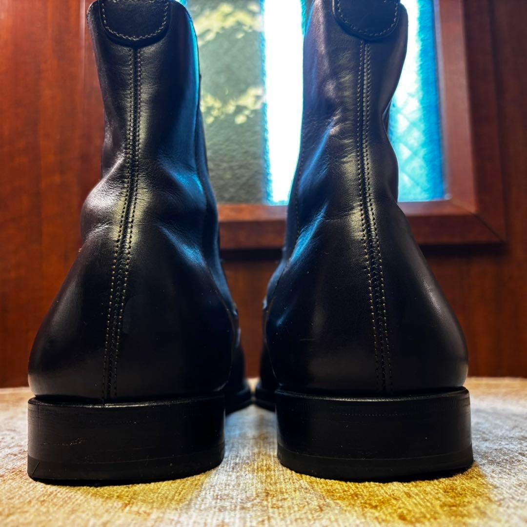 極美品YVES SAINT LAURENT サイドゴアブーツ焦茶EU41.5