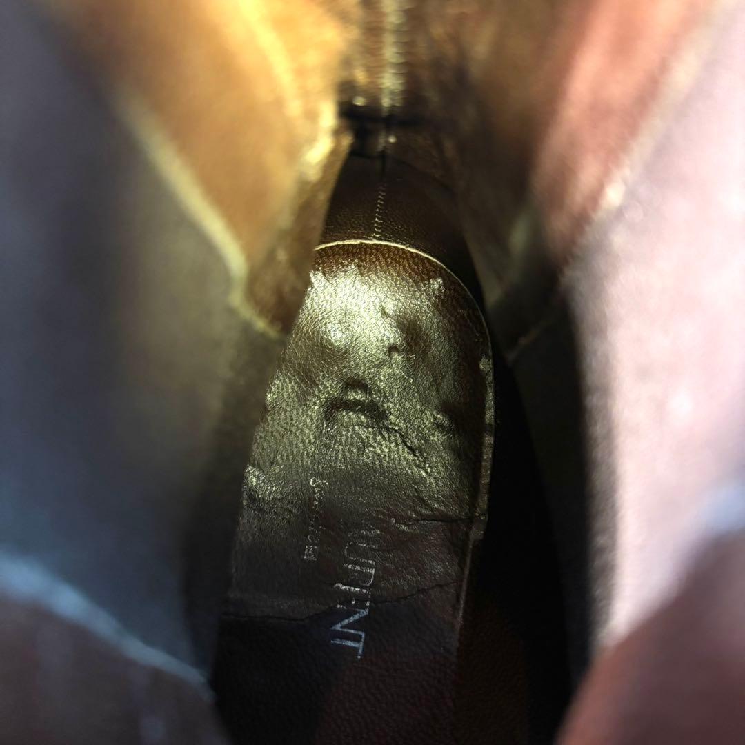 極美品YVES SAINT LAURENT サイドゴアブーツ焦茶EU41.5