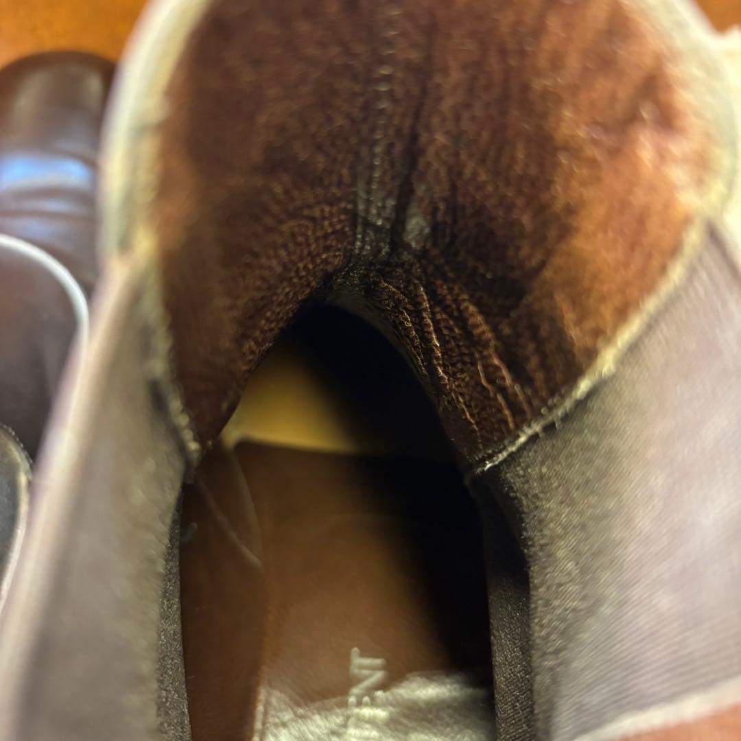 極美品YVES SAINT LAURENT サイドゴアブーツ焦茶EU41.5