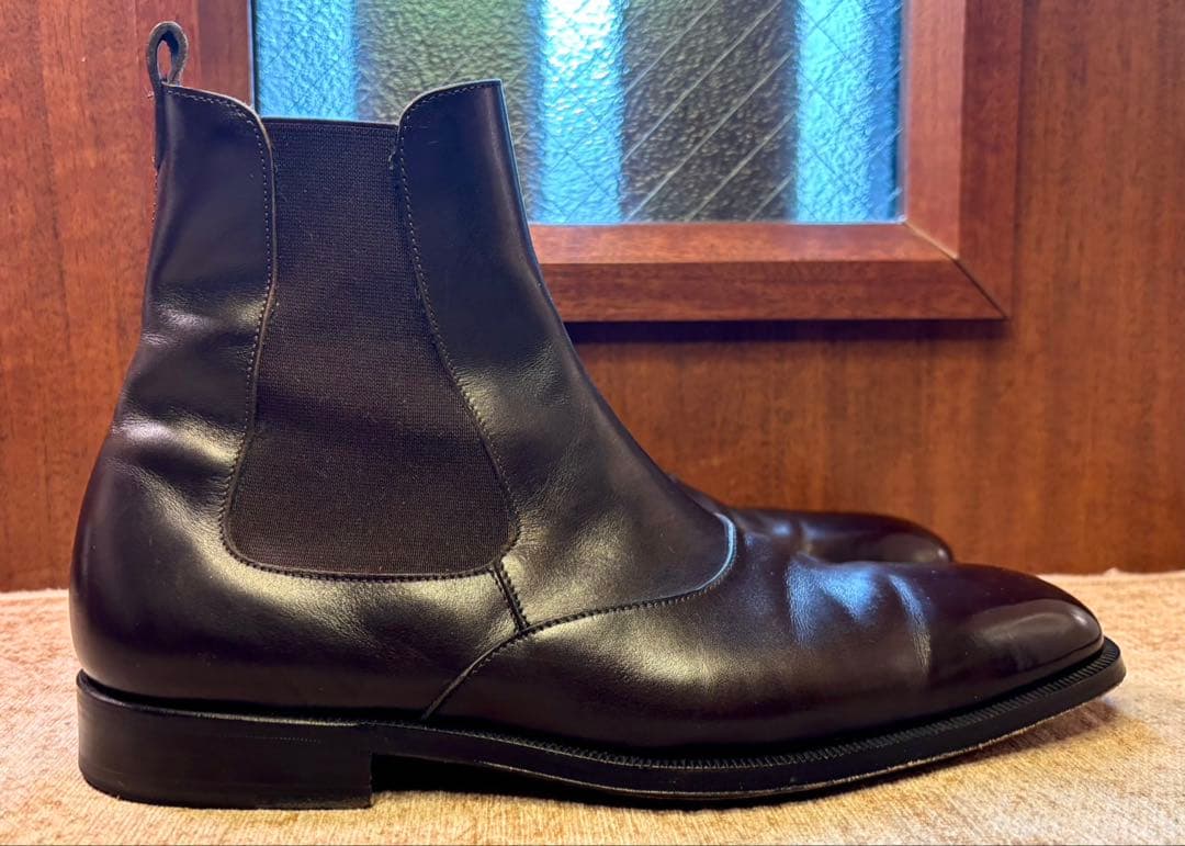 極美品YVES SAINT LAURENT サイドゴアブーツ焦茶EU41.5