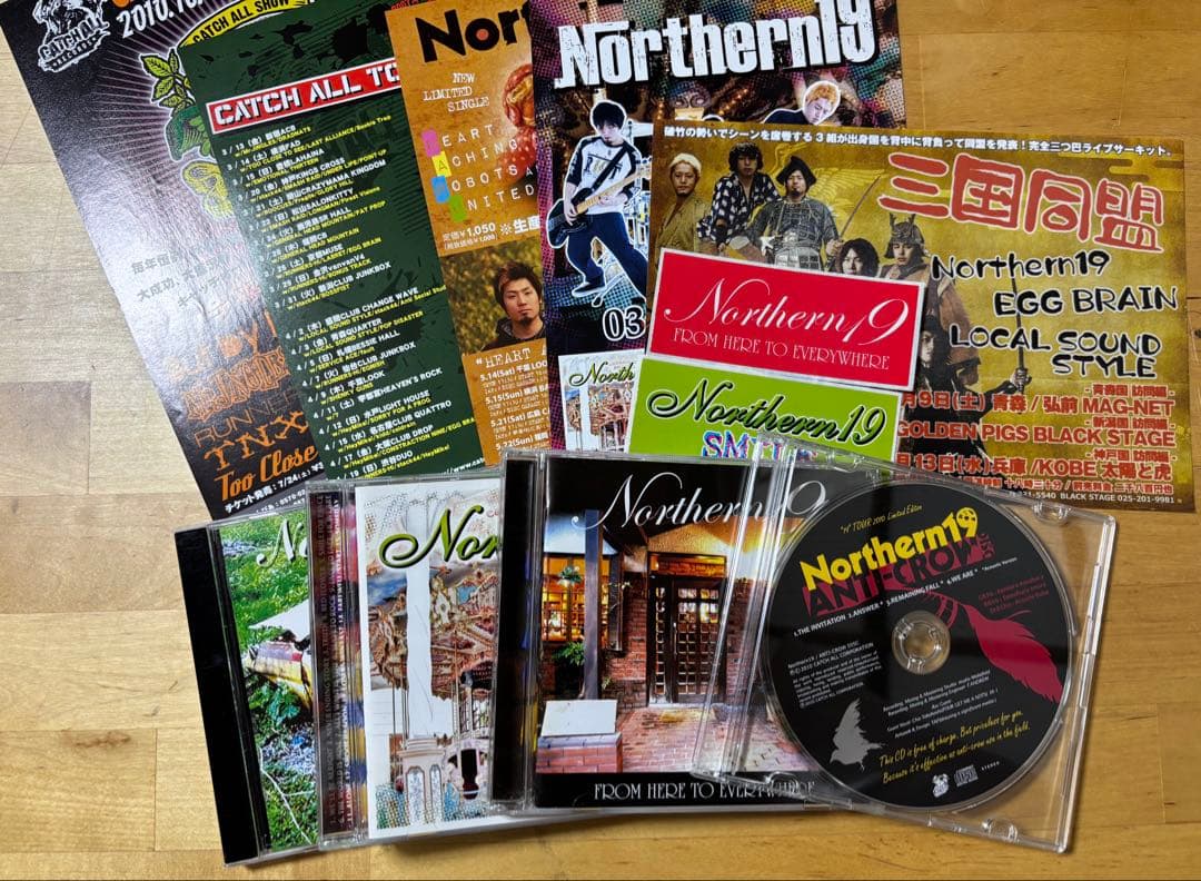 Northern19 CD 4枚　フライヤー、ステッカー　セット　ノーザン19