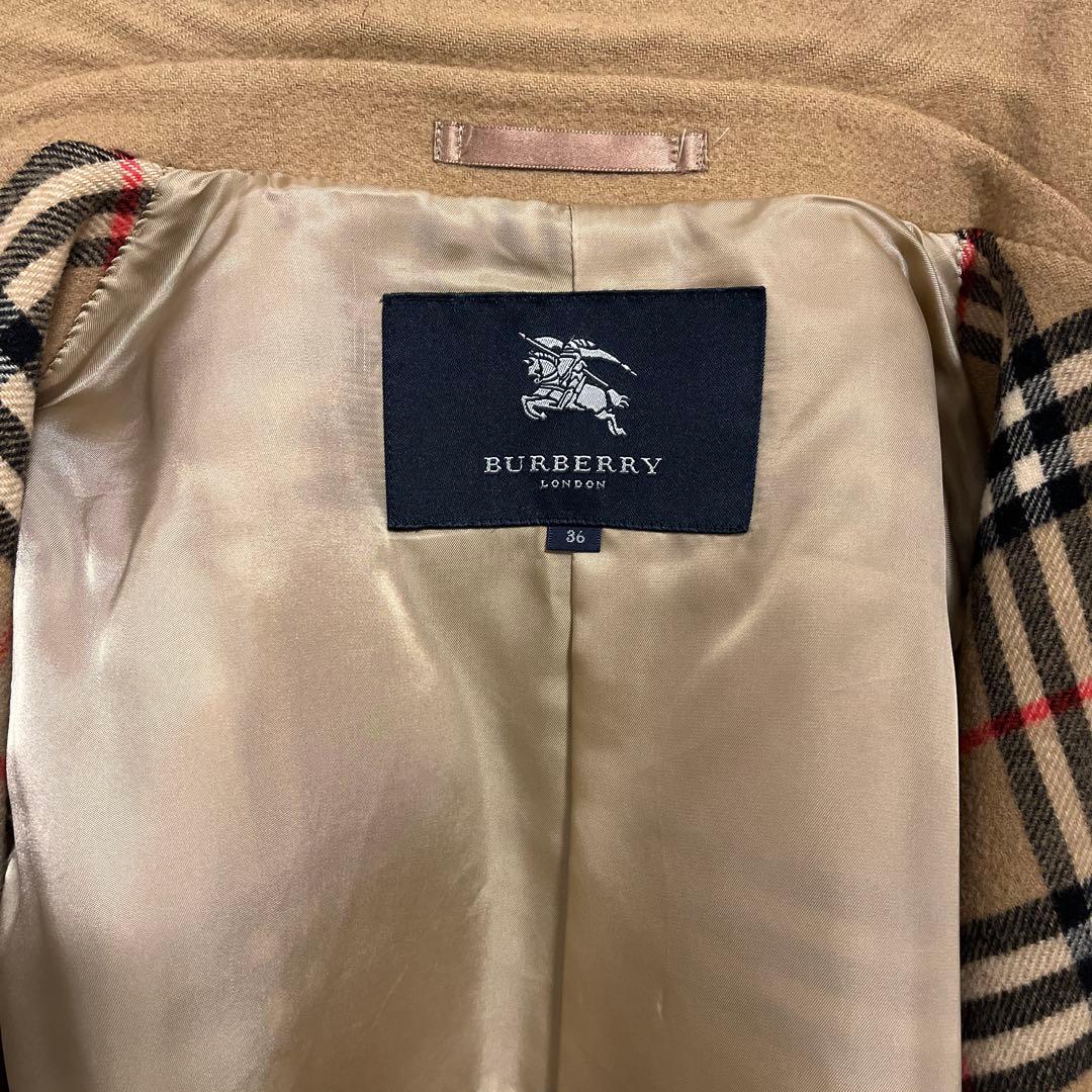 BURBERRY ウールコート 36 キャメル　カシミヤ