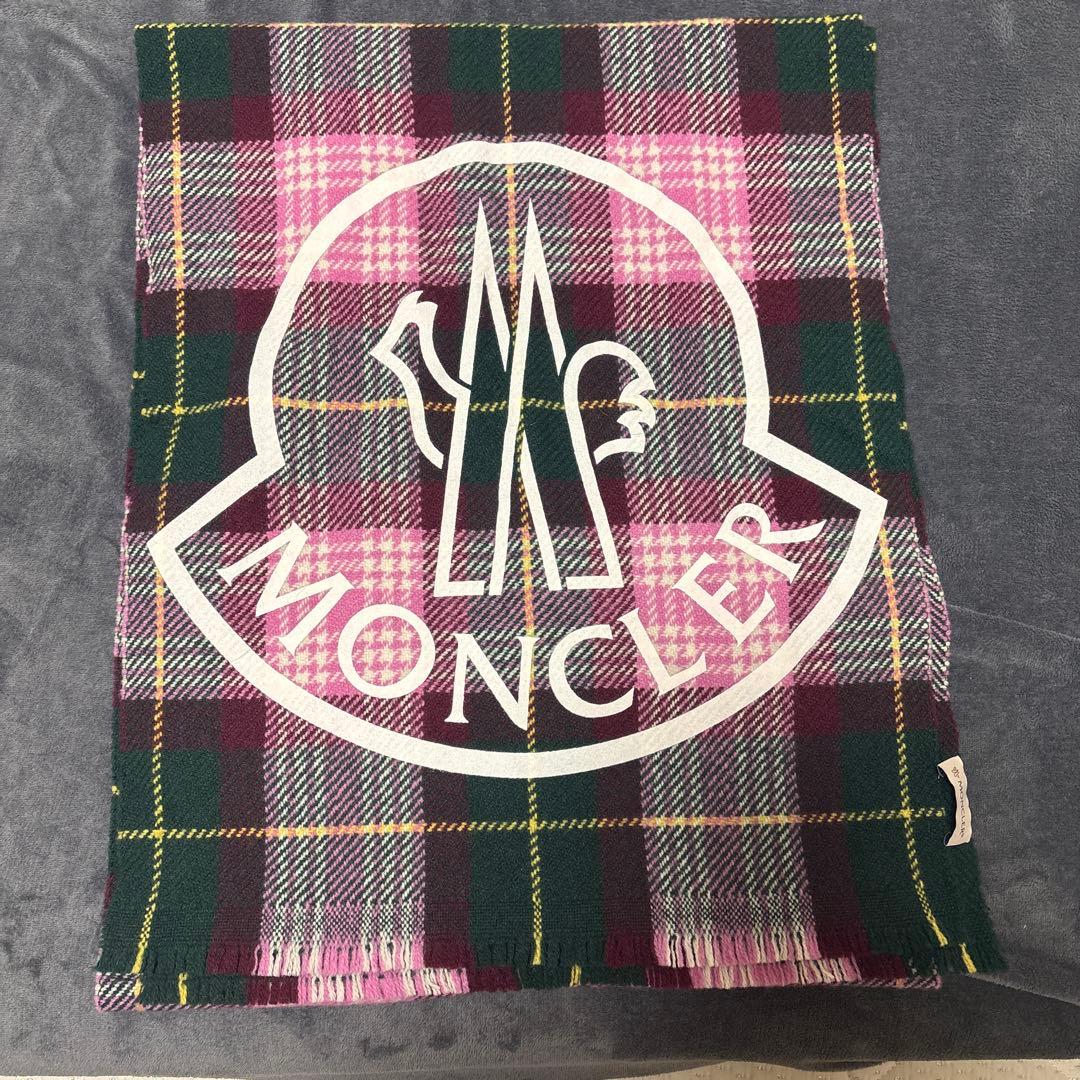 MONCLER タータンチェック マフラー