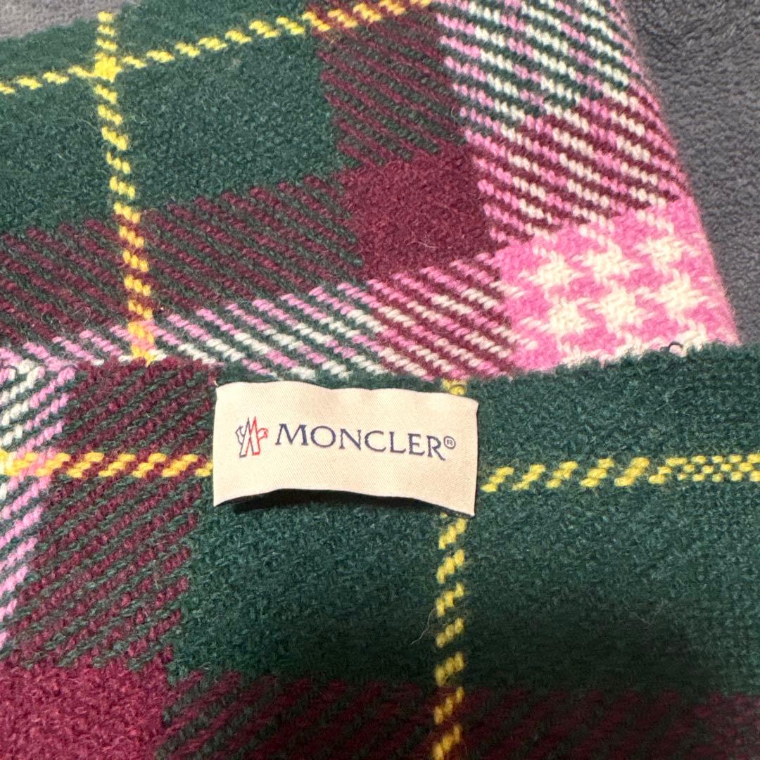 MONCLER タータンチェック マフラー
