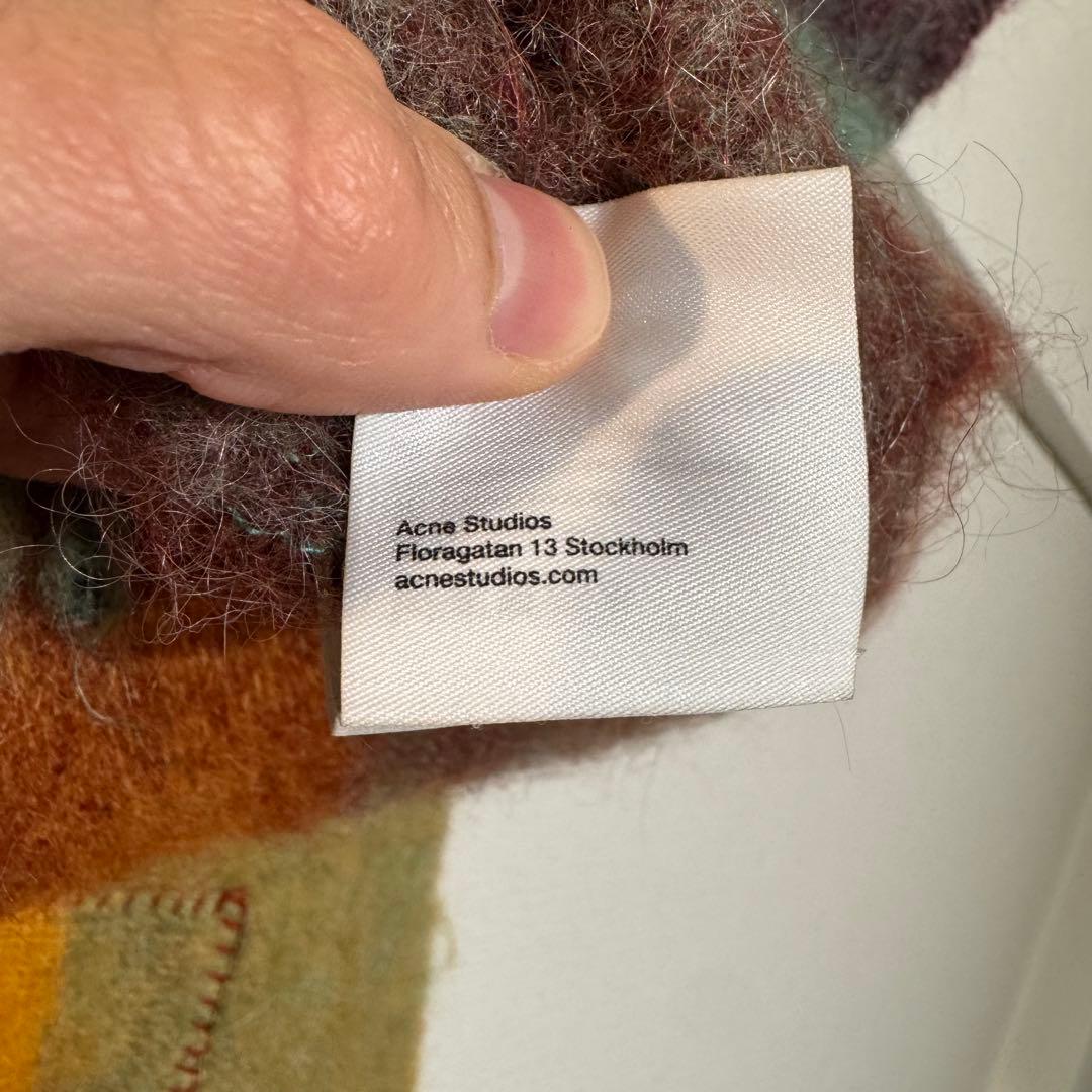 小物 Acne Studios / Multicolor Checked Scarf