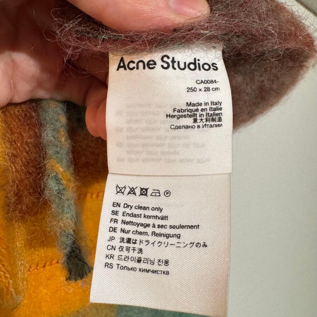 小物 Acne Studios / Multicolor Checked Scarf