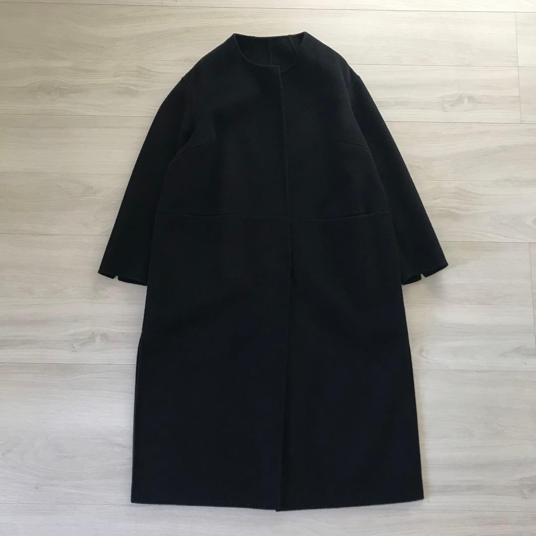 専用＊ドゥーズィエムクラス victorian リバーロング ノーカラーコート