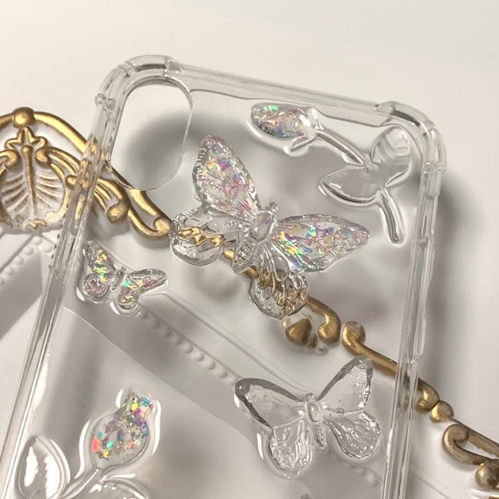 iPhone ハードケース デコ トレカケース 硬質ケース レジン