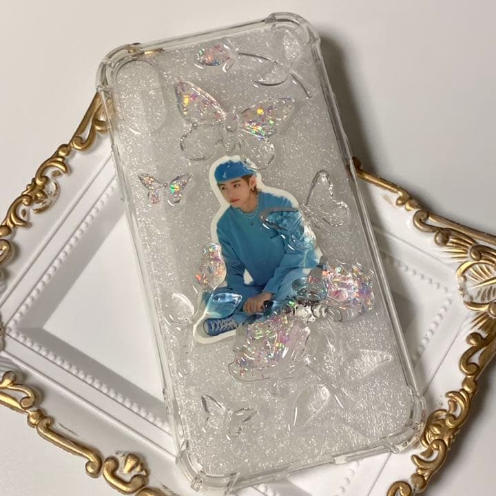 iPhone ハードケース デコ トレカケース 硬質ケース レジン