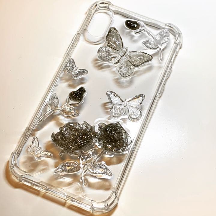 iPhone ハードケース デコ トレカケース 硬質ケース レジン