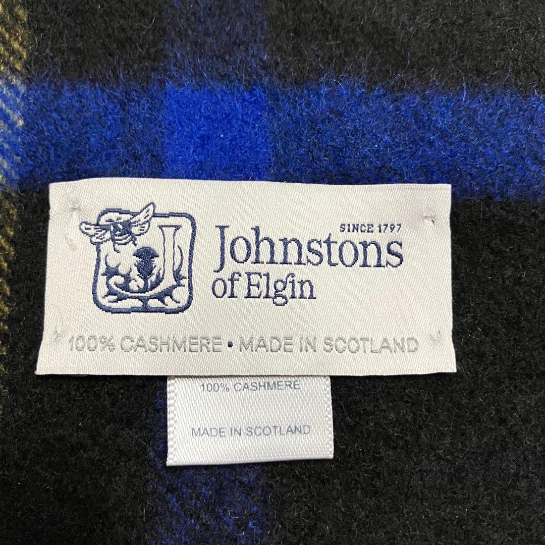 Johnstons of Elgin カシミヤ100% ブラックスチュアート