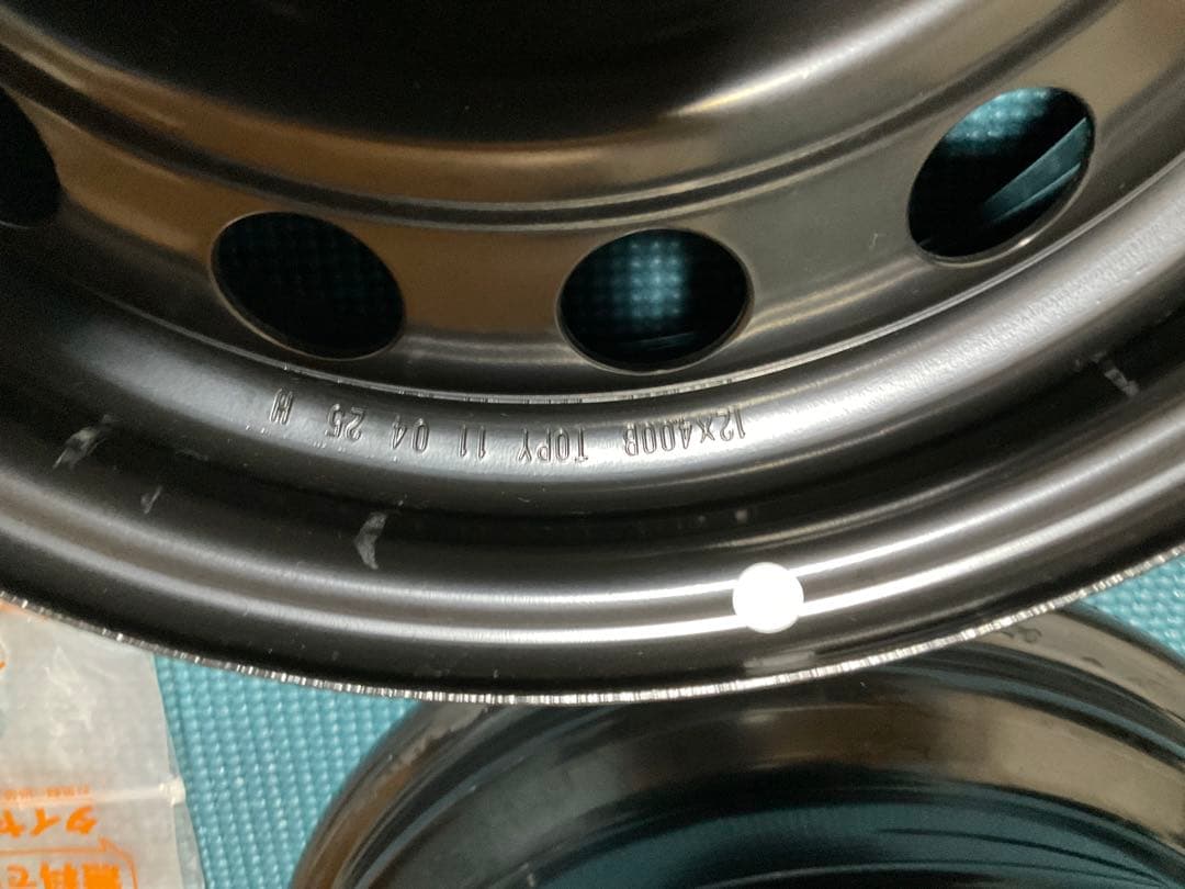 ダイハツ純正アトレー12インチ スチールホイール 4本　新車外し送料込ナット付属