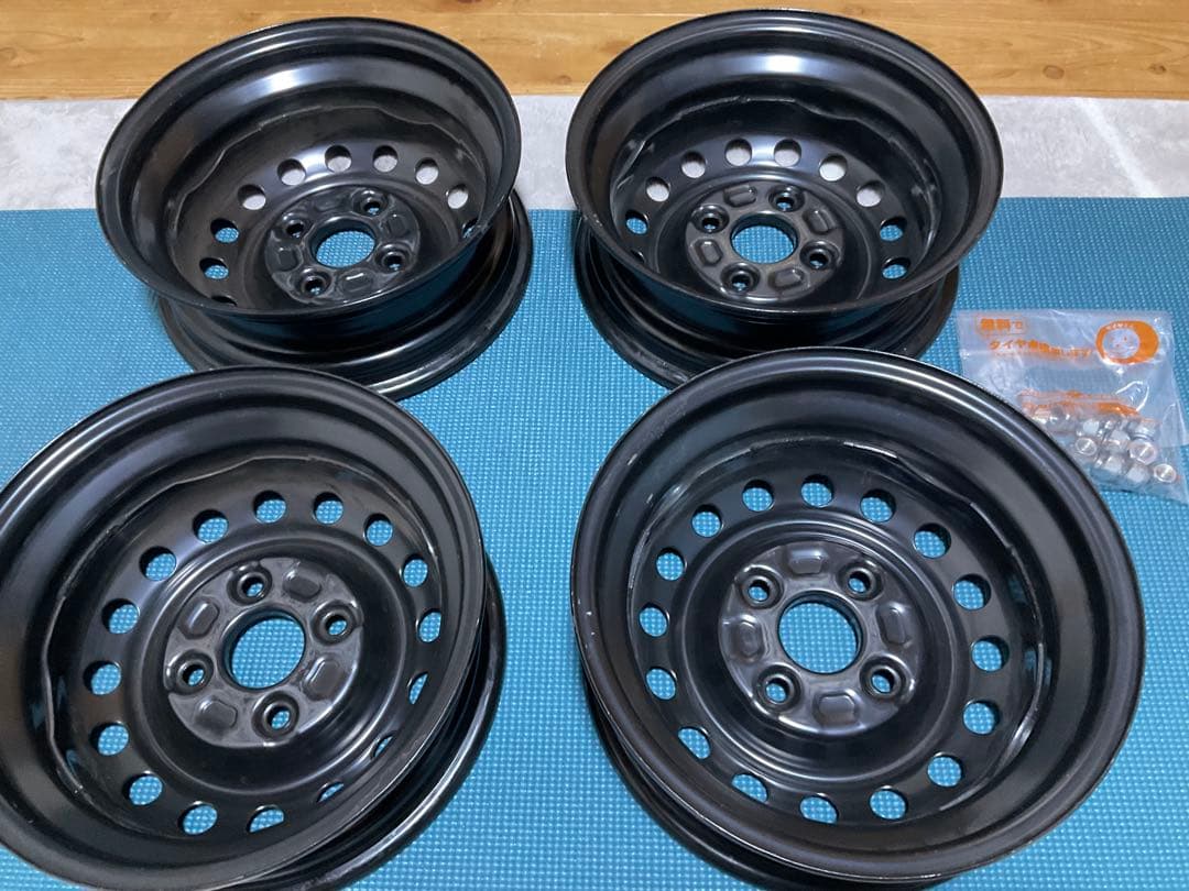 ダイハツ純正アトレー12インチ スチールホイール 4本　新車外し送料込ナット付属