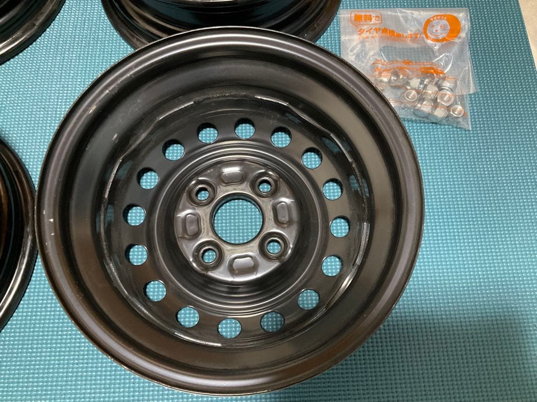 ダイハツ純正アトレー12インチ スチールホイール 4本　新車外し送料込ナット付属