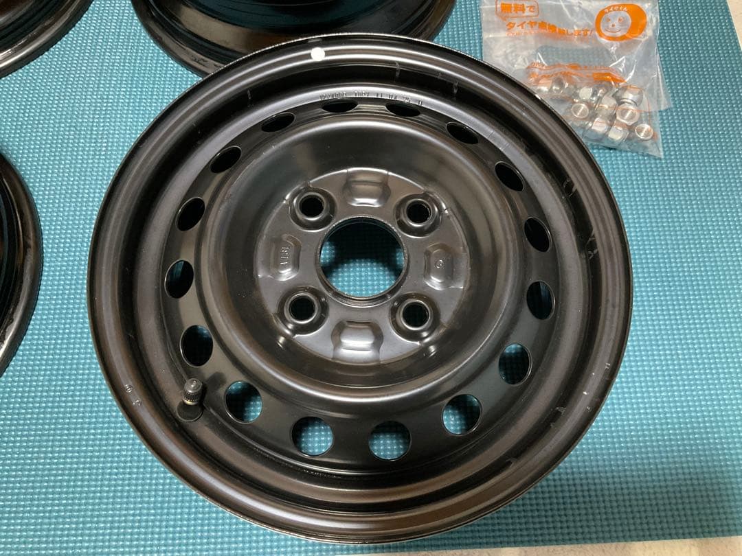 ダイハツ純正アトレー12インチ スチールホイール 4本　新車外し送料込ナット付属