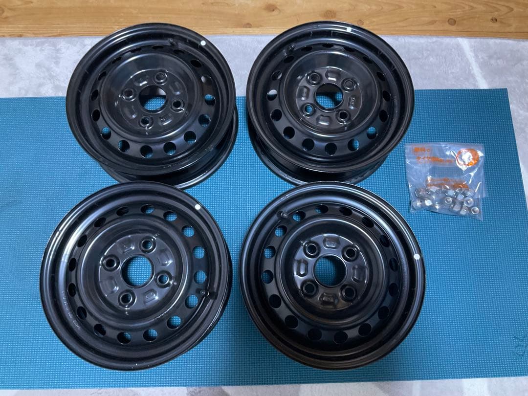 ダイハツ純正アトレー12インチ スチールホイール 4本　新車外し送料込ナット付属