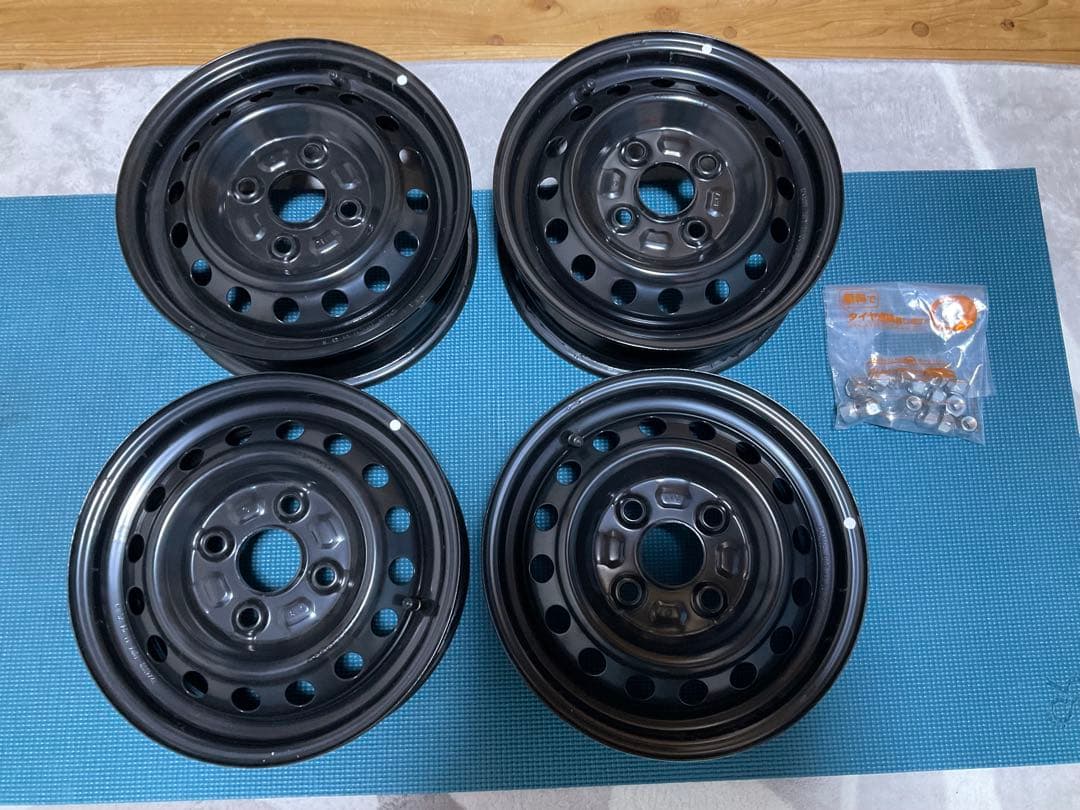 ダイハツ純正アトレー12インチ スチールホイール 4本　新車外し送料込ナット付属