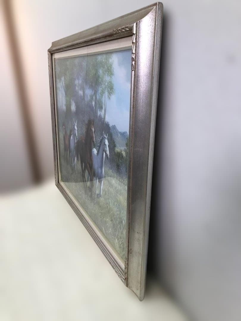 送料無料 絵画 千葉弘道 駿馬 馬 アート 風景画 F20号 88297