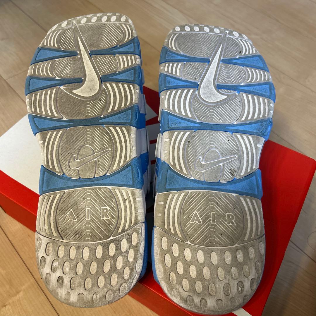 靴 Nike AIR MORE UPTEMPO SLIDE BLUEWHITE 29