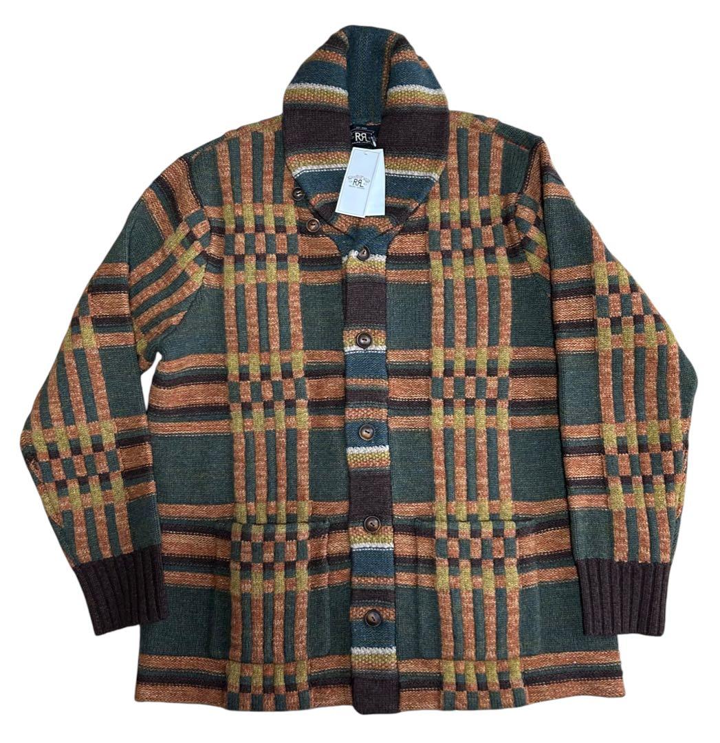 新品 RRL ダブルアールエル ラルフローレン ウール カーディガン XL