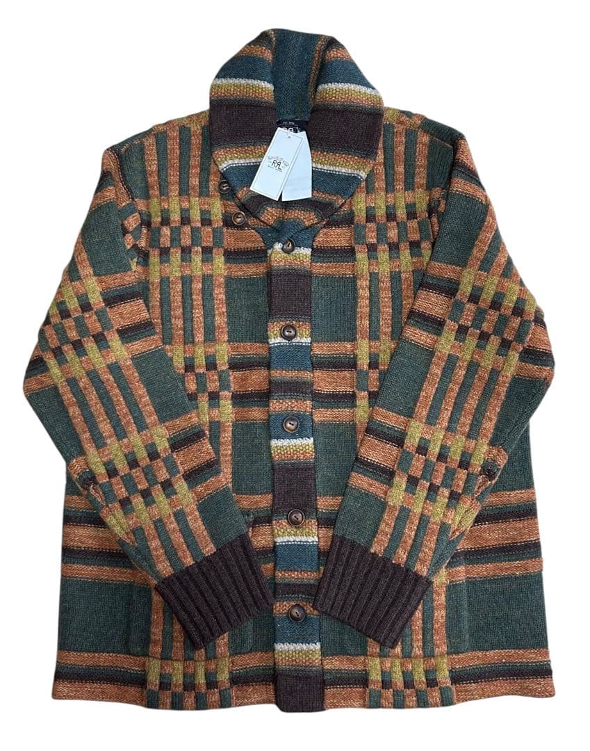 新品 RRL ダブルアールエル ラルフローレン ウール カーディガン XL