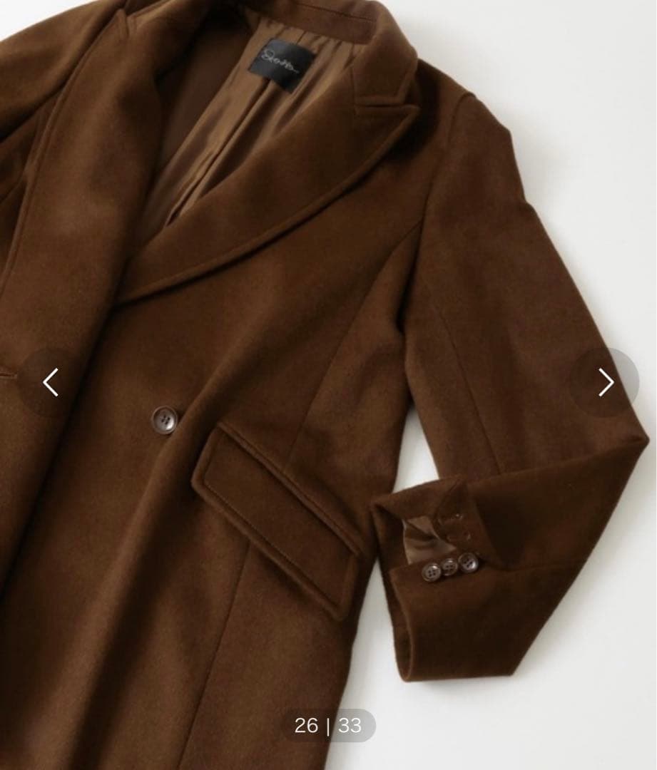 URBAN RESEACH ROSSO / カシミヤ混チェスターコート