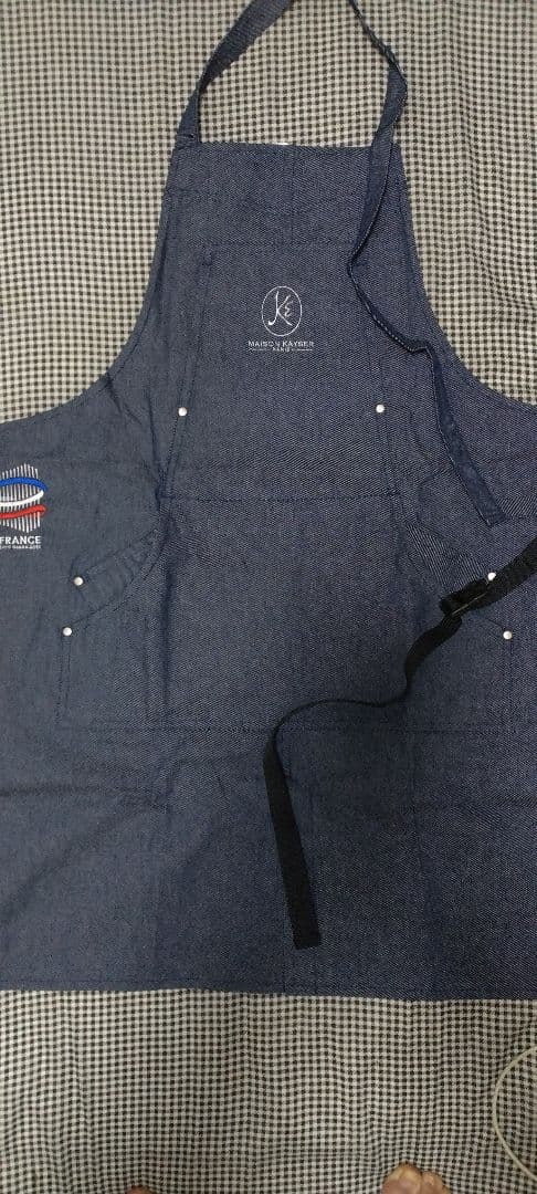 歳末セール！【非売品】関西万博フランス館メゾンカイザーデニム調エプロン