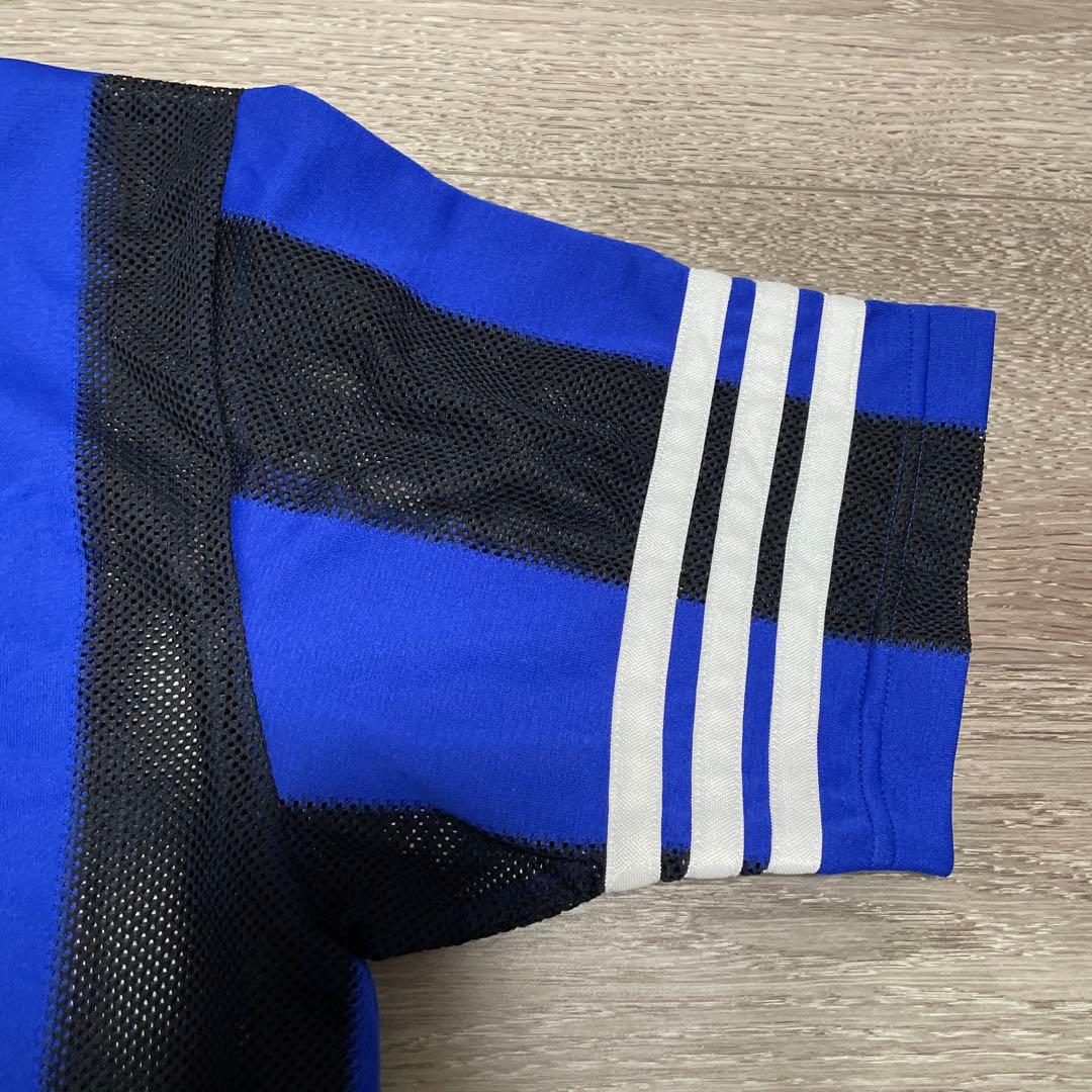 激レア デッドストック80 90s デサント製Adidasトレフォイルロゴシャツ