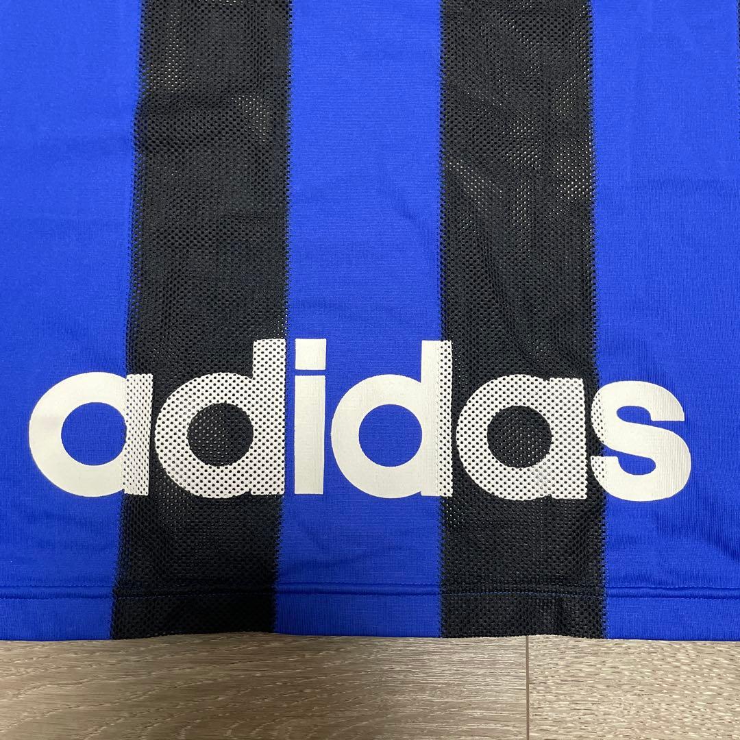 激レア デッドストック80 90s デサント製Adidasトレフォイルロゴシャツ