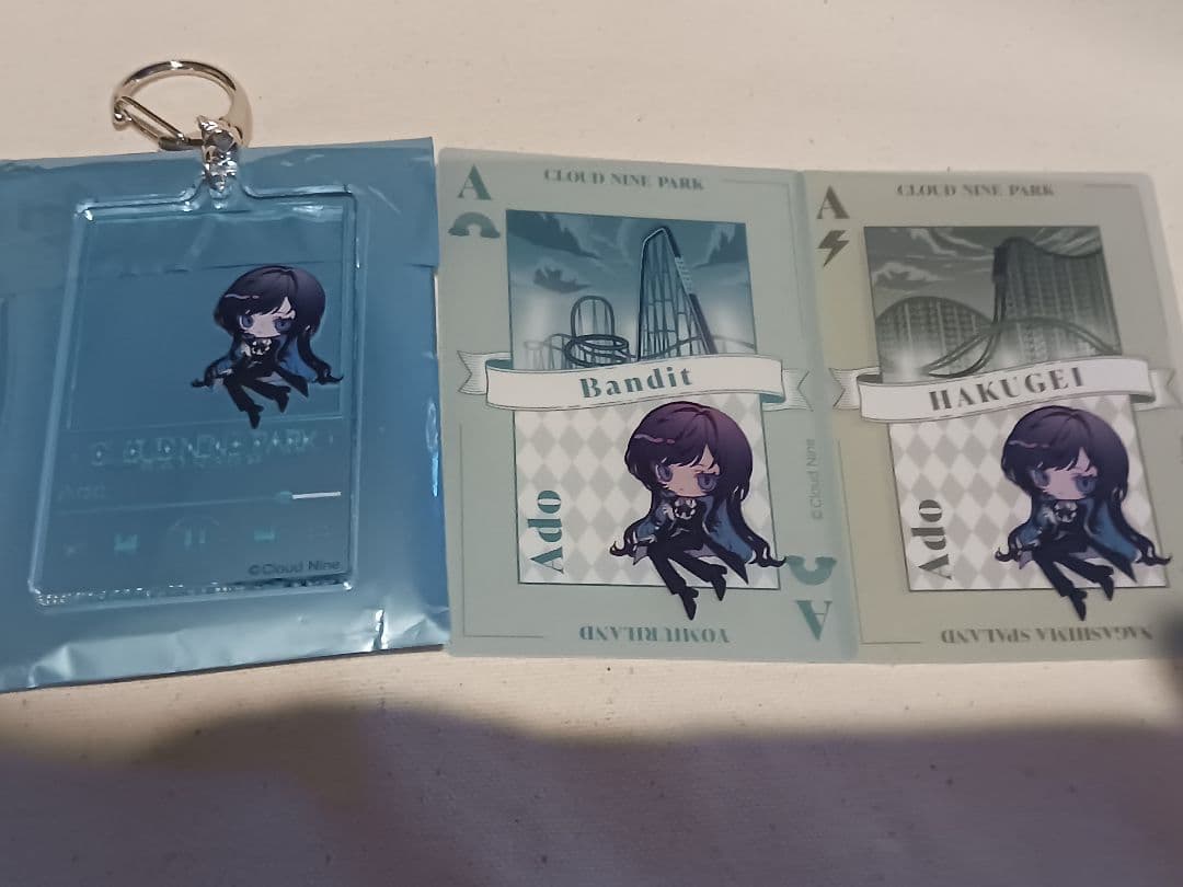 Ado クラウドナインパーク アクリルキーホルダー クリアカード 3点セット