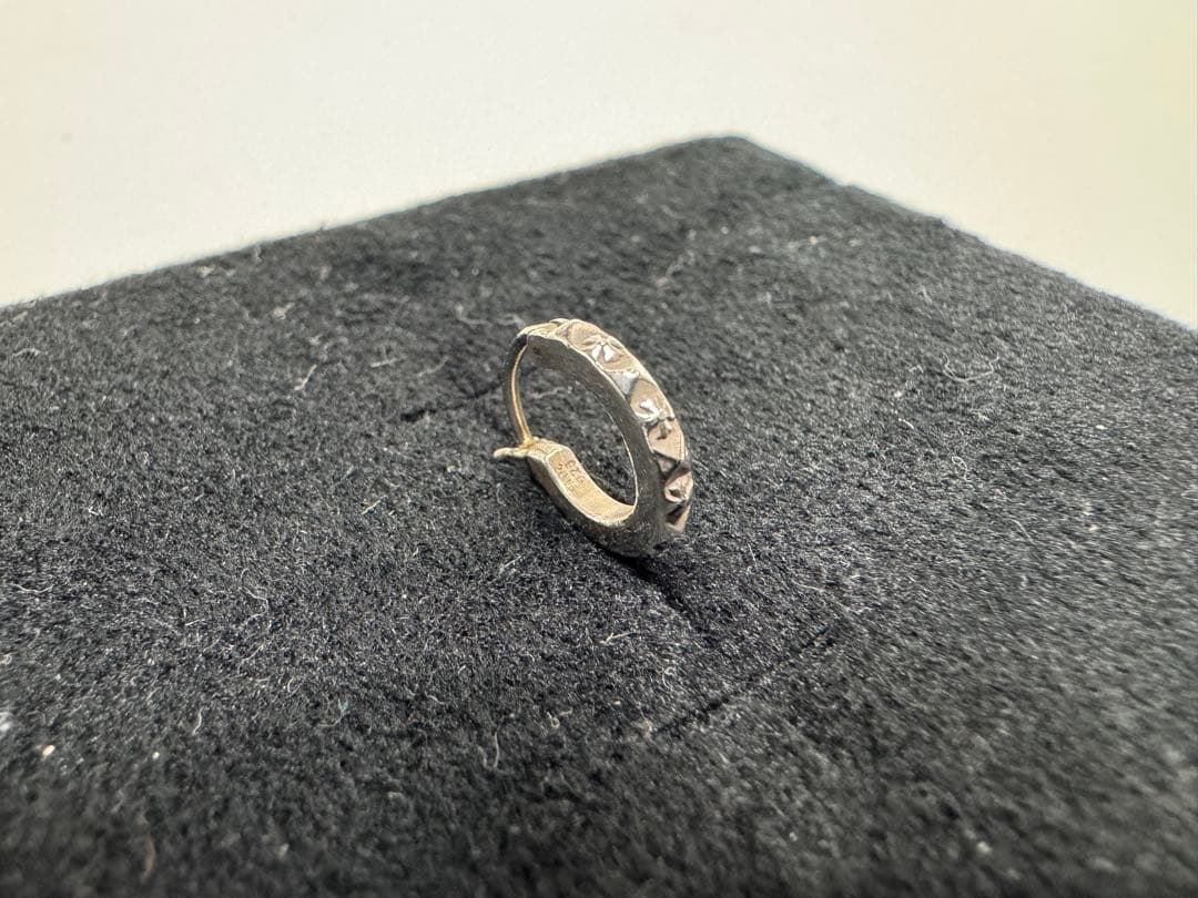 【正規品】 クロムハーツ タイニーTFPパンクフープピアス シルバー925