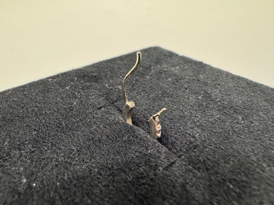 【正規品】 クロムハーツ タイニーTFPパンクフープピアス シルバー925