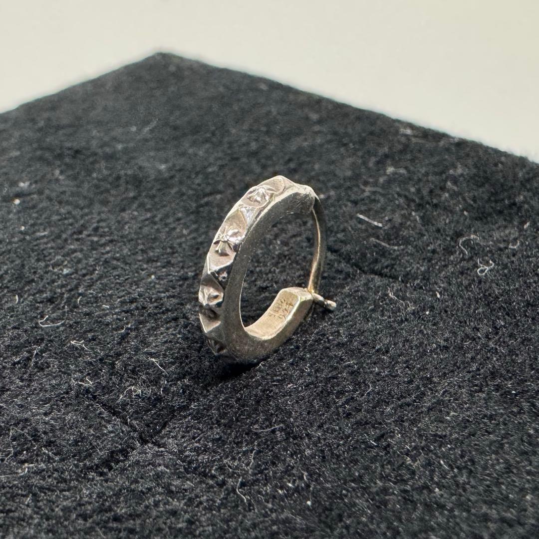 【正規品】 クロムハーツ タイニーTFPパンクフープピアス シルバー925