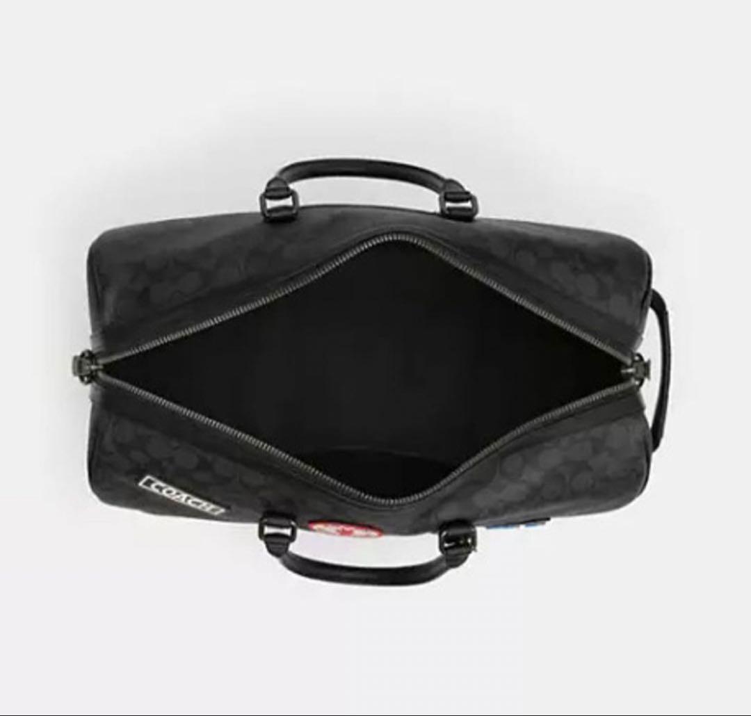 COACHコーチシグネチャーベンチュラーパッチボストンバッグ45cm