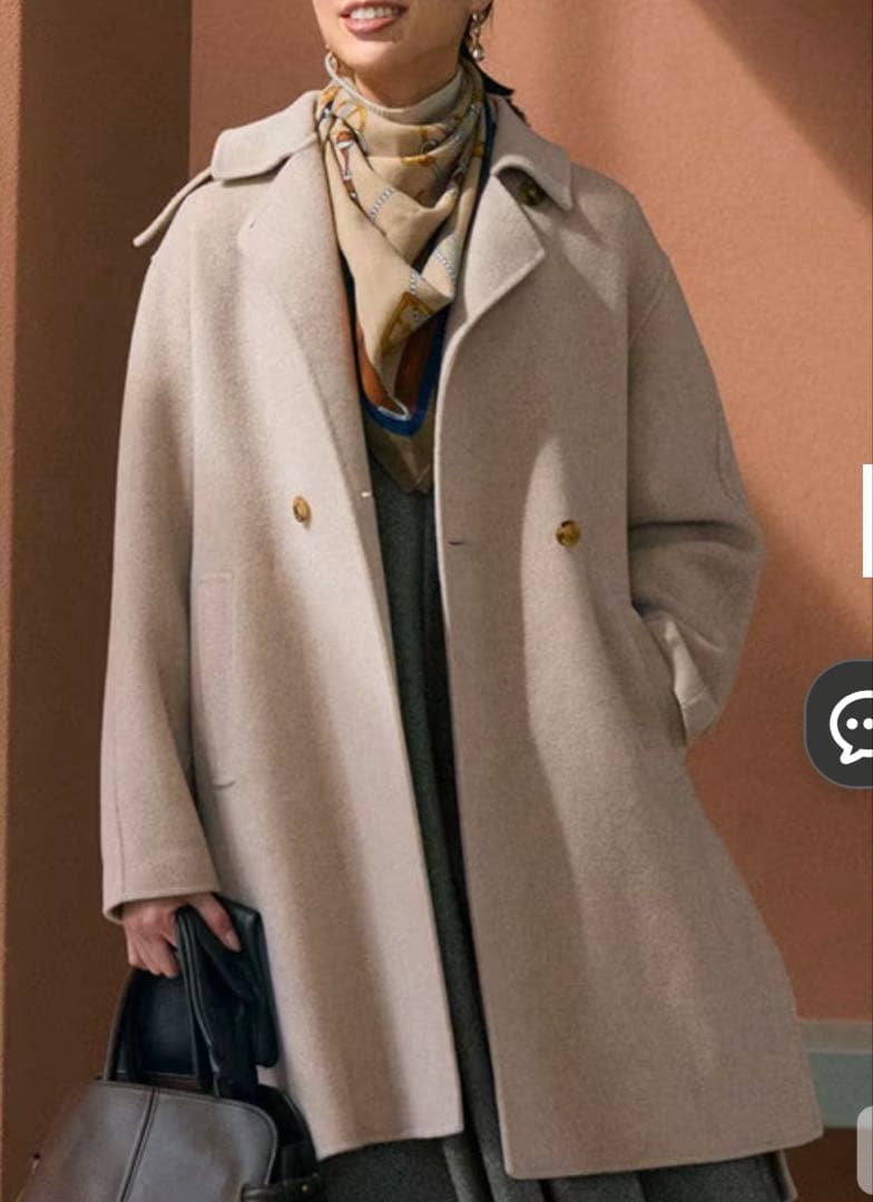 【新品・未使用品】23区MANTECOPure リバー チェスターコート　38号