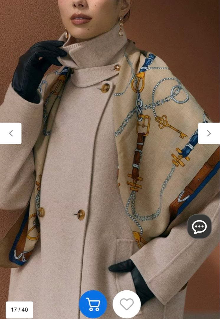 【新品・未使用品】23区MANTECOPure リバー チェスターコート　38号