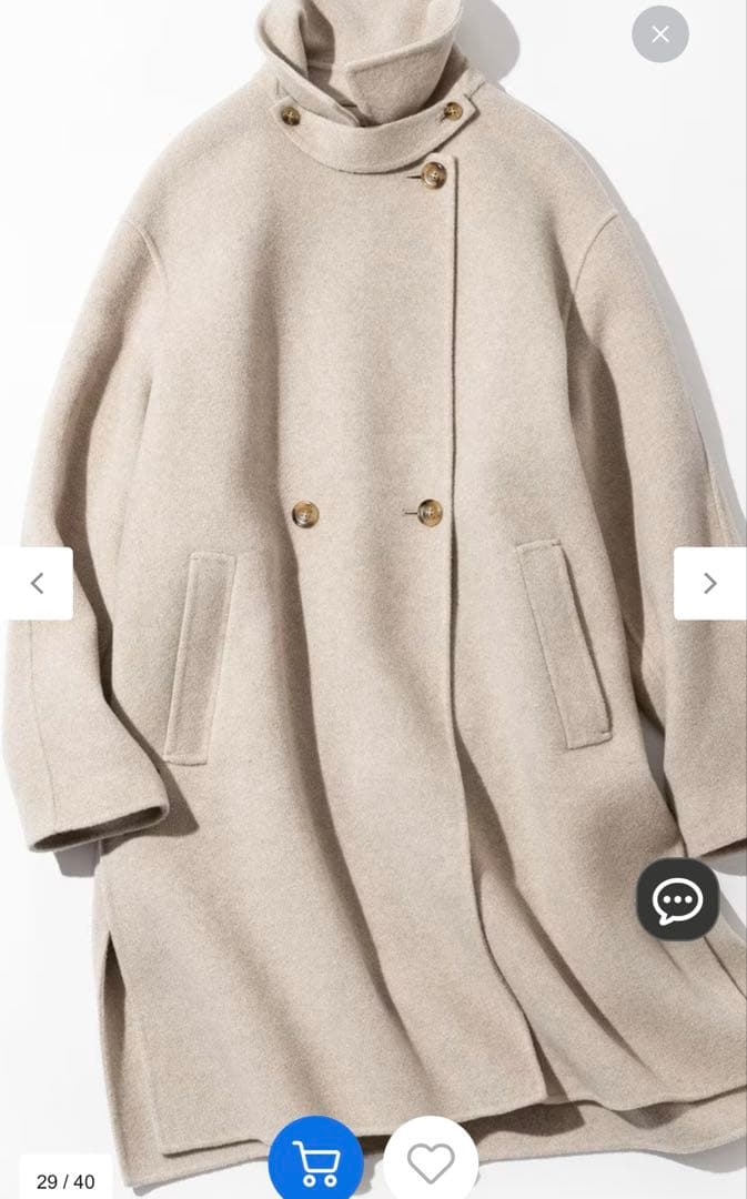 【新品・未使用品】23区MANTECOPure リバー チェスターコート　38号