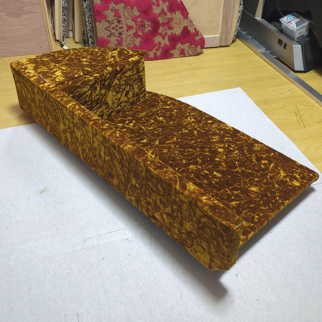 【ひろ】コンソール棚（冷蔵庫用）【チンチラゴールド】