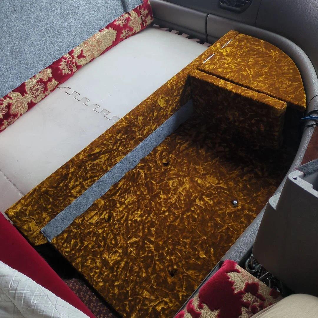 【ひろ】コンソール棚（冷蔵庫用）【チンチラゴールド】