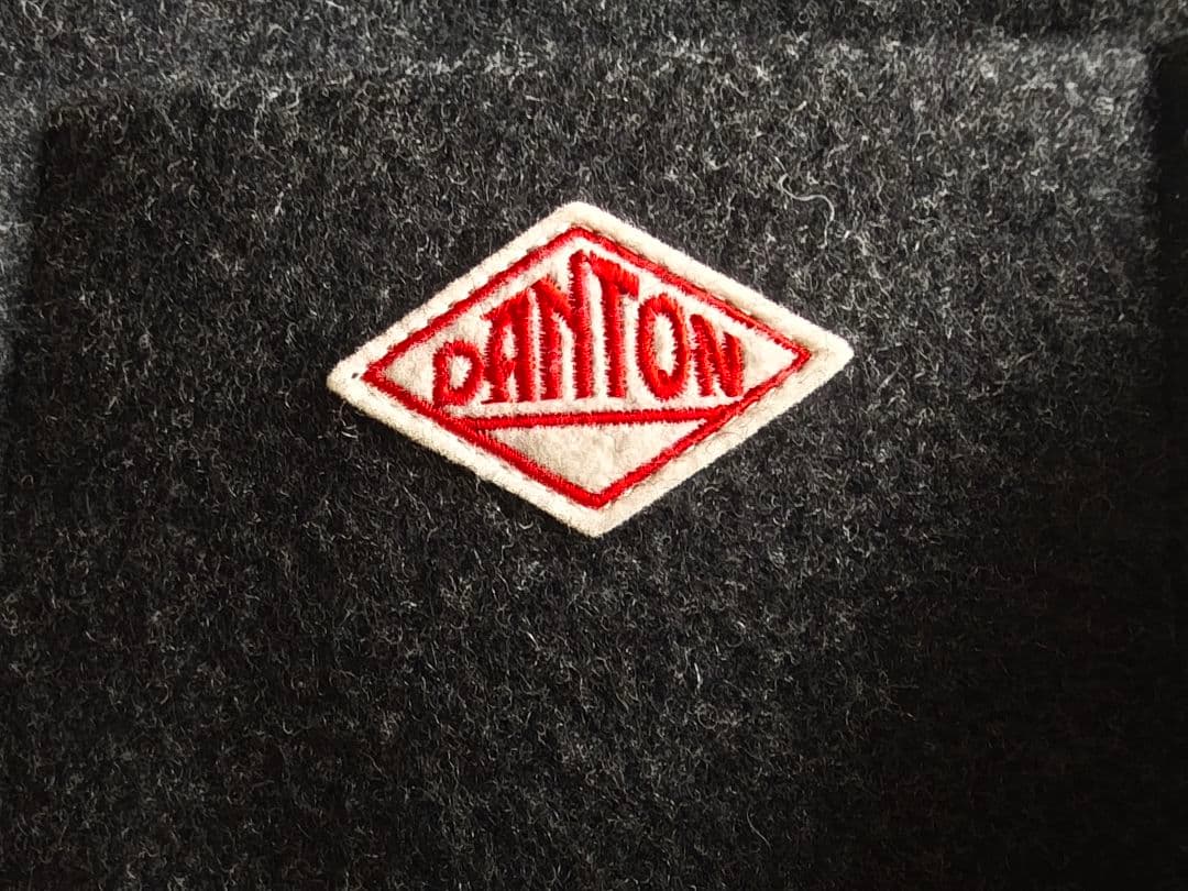 え*ん様 DANTON ウールコート ダークグレー カバーオールジャケット 40