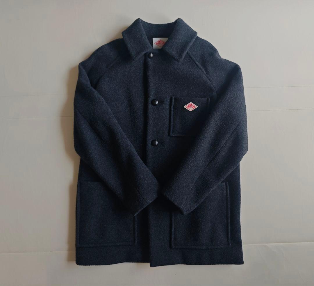 え*ん様 DANTON ウールコート ダークグレー カバーオールジャケット 40