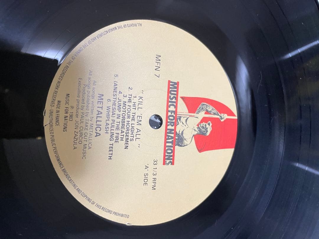 【美品】LLICA / KILL 'EM ALL UK盤 MFN7