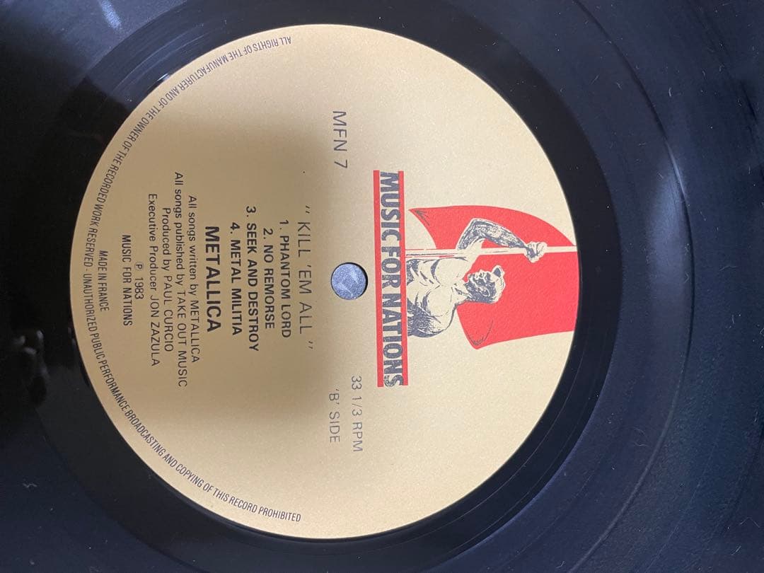 【美品】LLICA / KILL 'EM ALL UK盤 MFN7