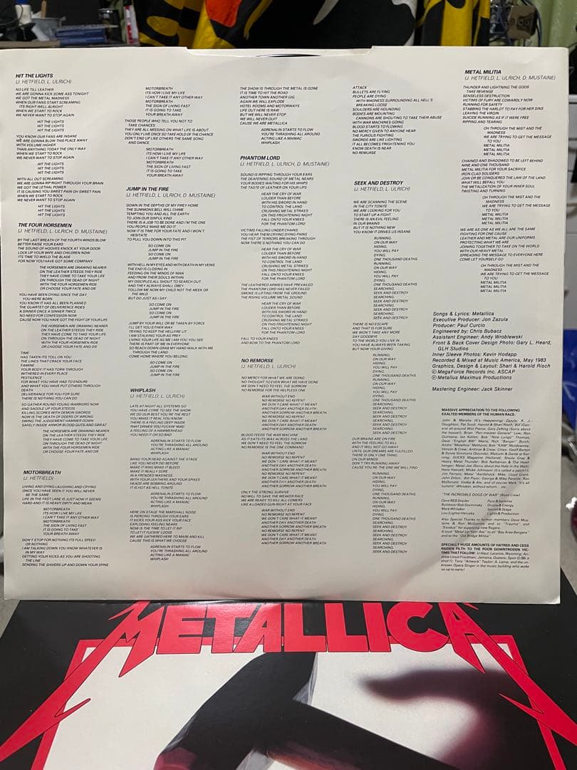 【美品】LLICA / KILL 'EM ALL UK盤 MFN7